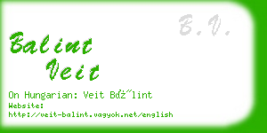 balint veit business card